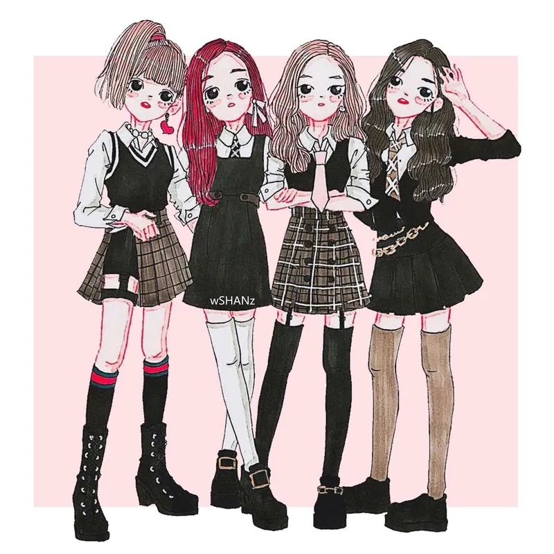 Đổi mới với hình nền rose và lisa cực đẹp