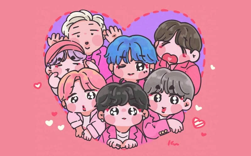 Ngắm nhìn bts chibi jimin siêu đáng yêu