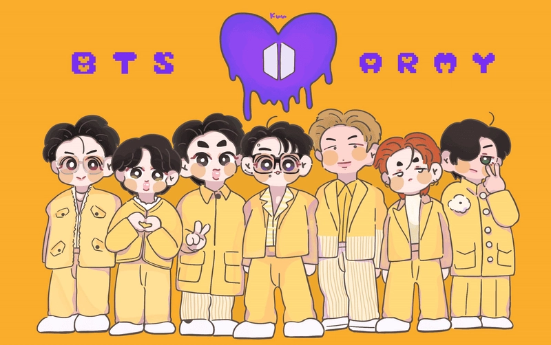 Học ngay cách vẽ chibi bts đơn giản