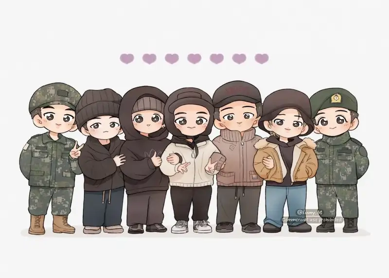 Xem ngay bộ bts chibi christmas lung linh