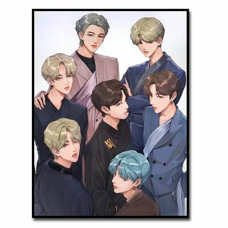 Thử ngay vẽ bts chibi cute đơn giản