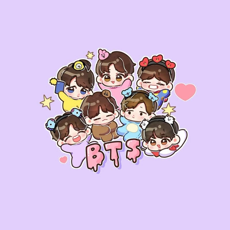 Tải ngay bts chibi 3d cực chất