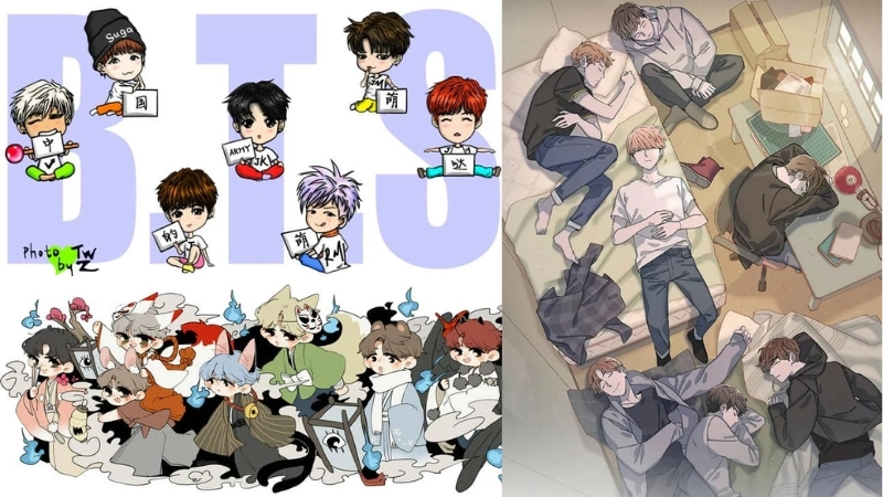 Ảnh chibi bts là như thế nào