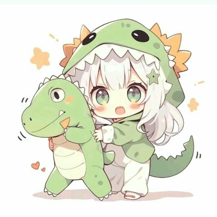 Lưu ngay chibi girl avatar cute anime ngọt ngào và dễ thương