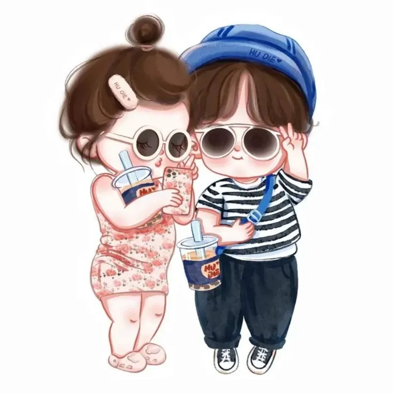 Chiêm ngưỡng hình chibi đôi dễ thương