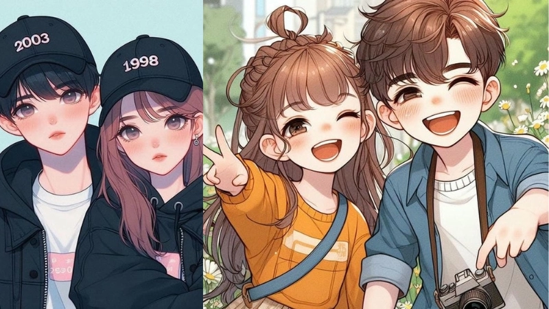 Ảnh chibi đôi là gì khiến giới trẻ phát cuồng