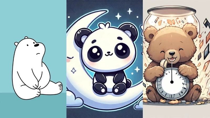 Ảnh chibi gấu là gì khiến dân mạng mê mẩn