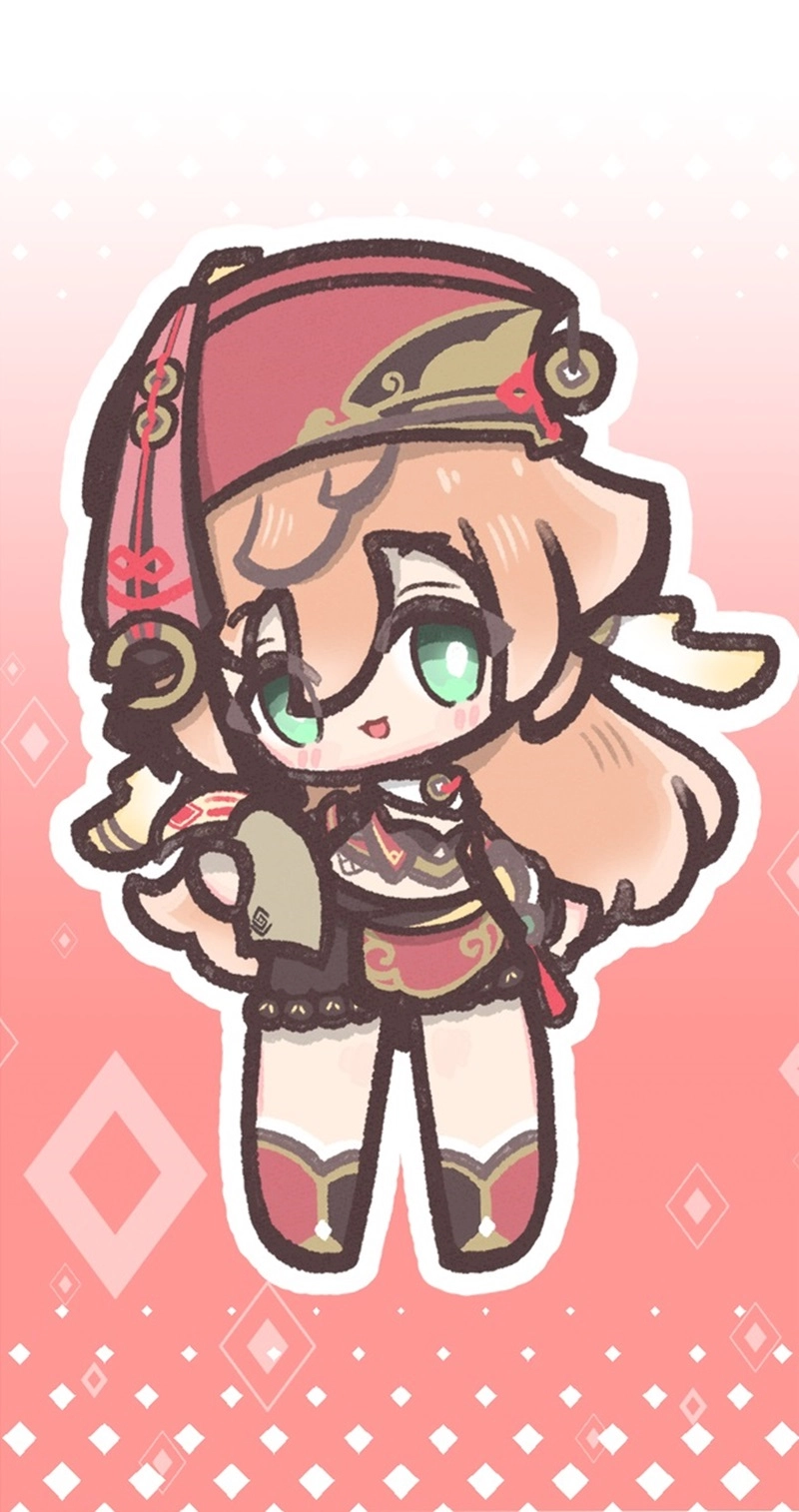 Tải genshin impact chibi sticker miễn phí