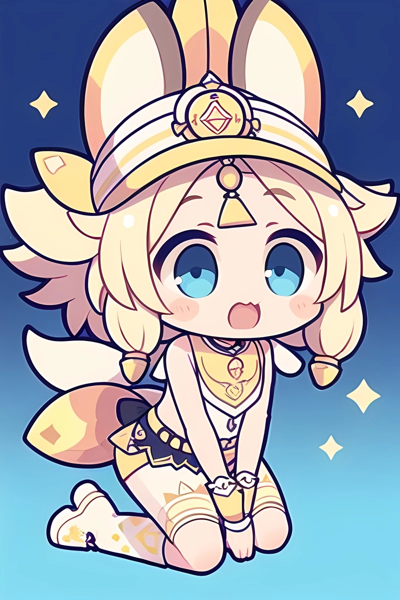 Tải bộ barbara chibi genshin impact xinh xắn