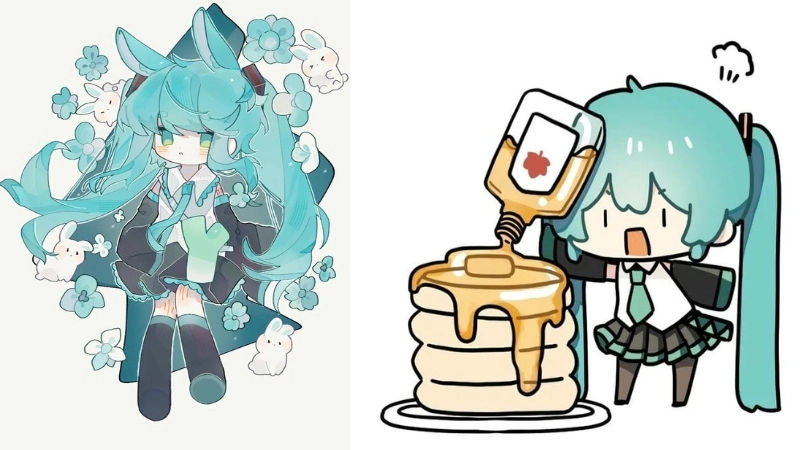 Ảnh chibi Miku là như thế nào