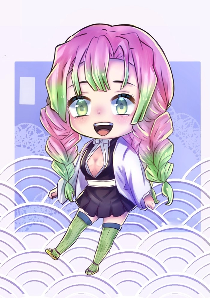 Trọn bộ hình ảnh cute chibi mitsuri đáng yêu