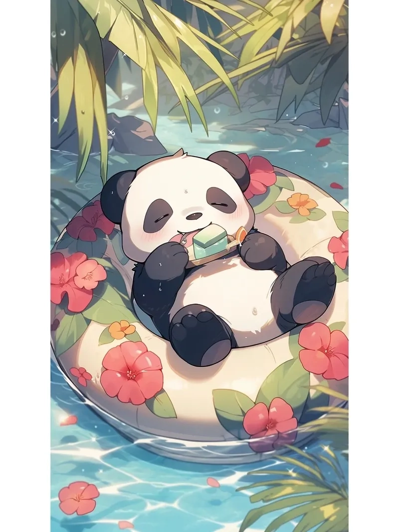 Chiêm ngưỡng ngay hình panda chibi cực cute