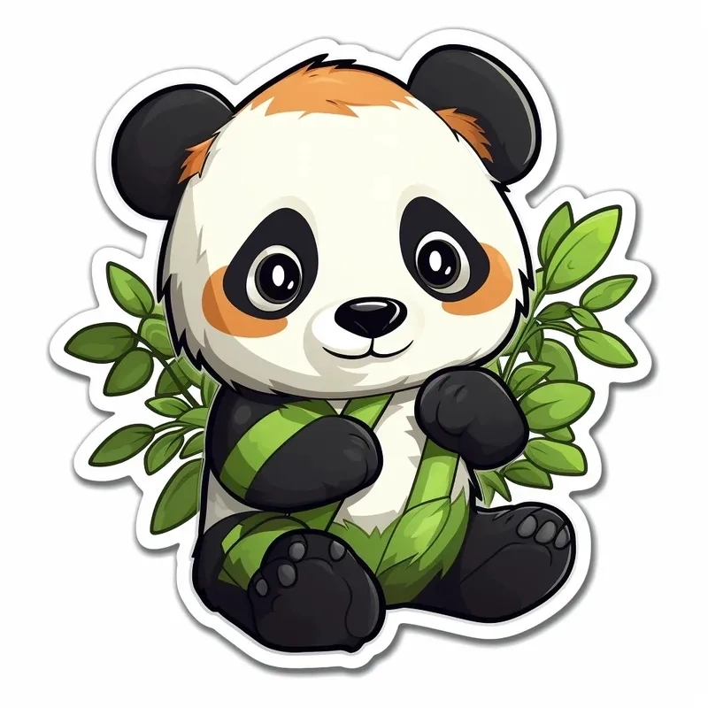 Ngắm ngay chibi panda cute siêu đáng yêu