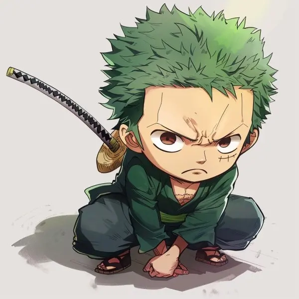 Đôi bạn zoro luffy chibi ngầu đốn tim fan