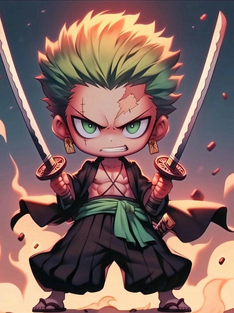 Tổng hợp hình zoro chibi cute đốn tim fan