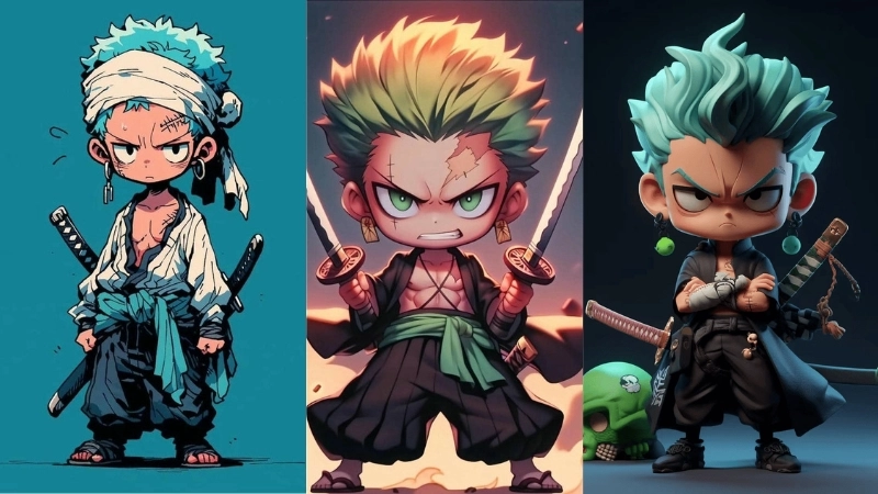 Ảnh chibi Zoro là như thế nào
