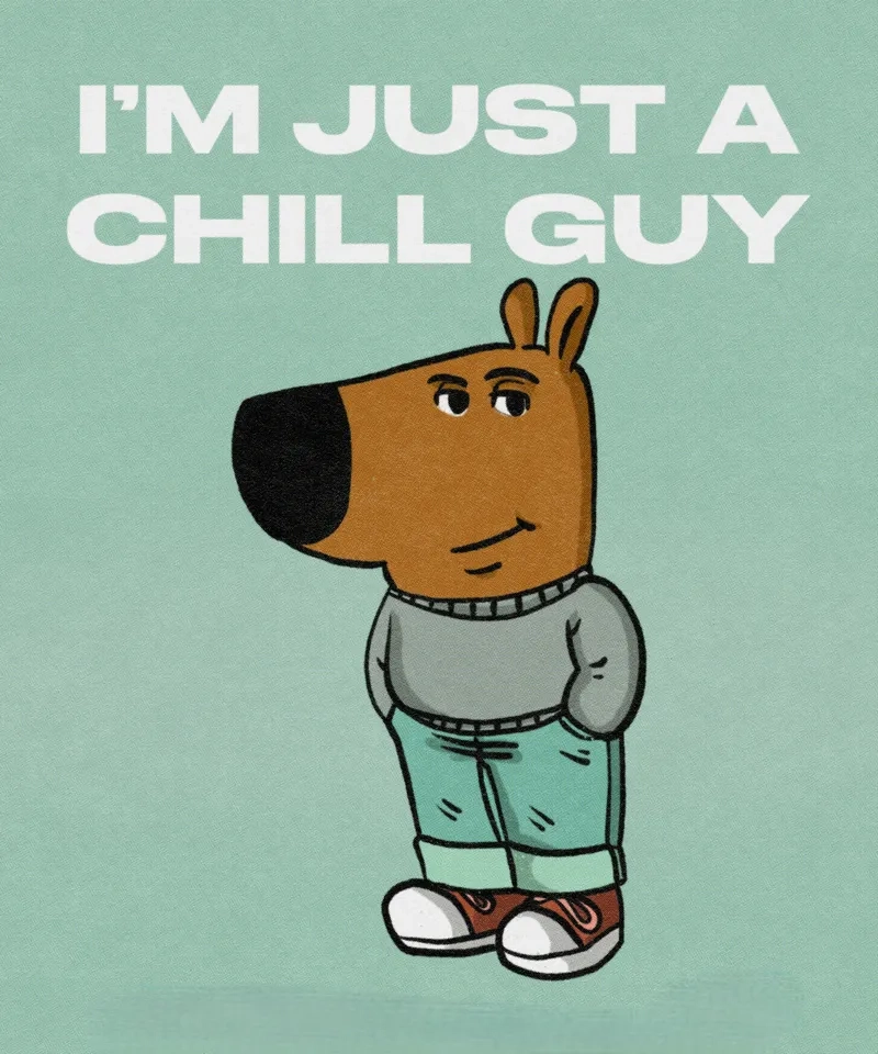 Outfit đậm chất riêng của chill guy outfit