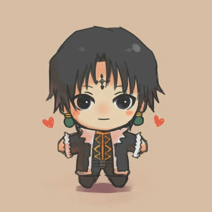 Chibi Chrollo vẫn giữ nét bí hiểm khó lẫn