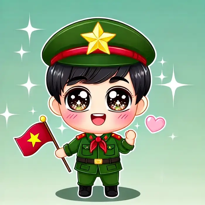 Tuyển chọn các ảnh bộ đội hoạt hình ngộ nghĩnh