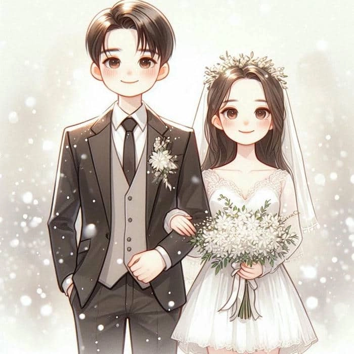 Khám phá chibi cô dâu chú rể de thuong cực kỳ đáng yêu
