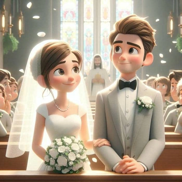 Hướng dẫn cách vẽ cô dâu chú rể chibi đơn giản tại nhà