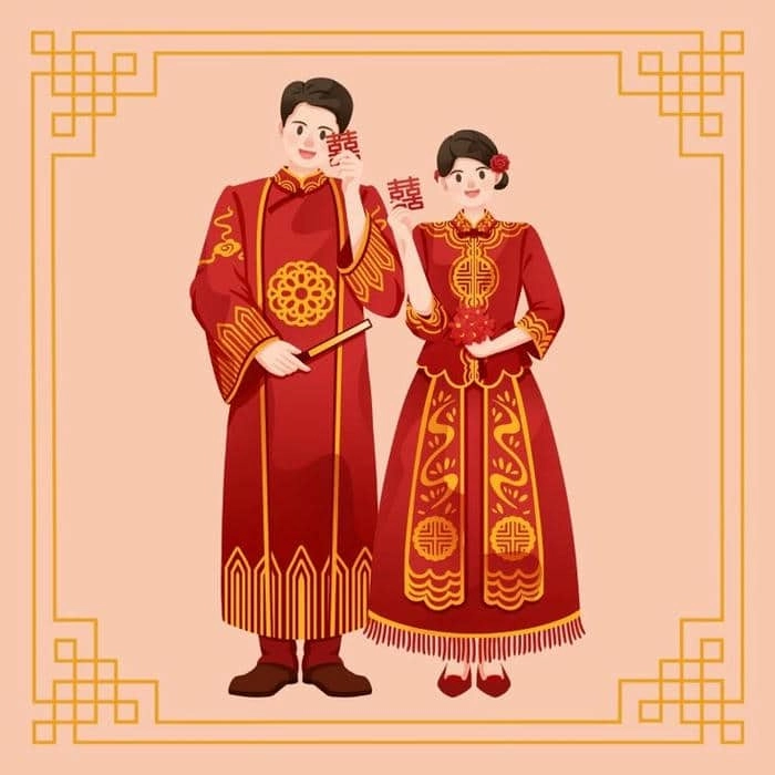 Tuyển chọn hình vẽ cô dâu chú rể chibi chất lượng cao