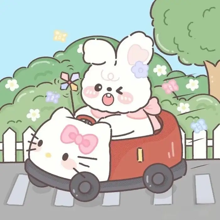 Ngắm trọn bộ hình thỏ chibi cute cực xinh