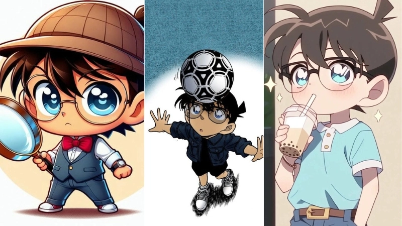 Ảnh Conan chibi là như thế nào