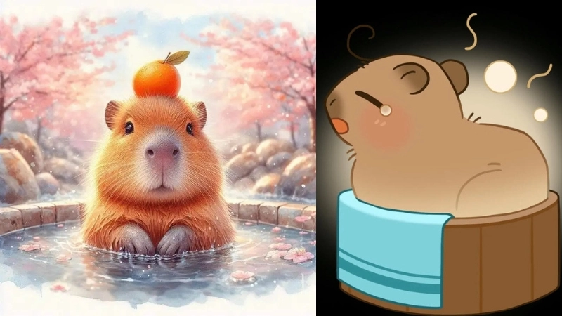 Ảnh cute chibi capybara là như thế nào