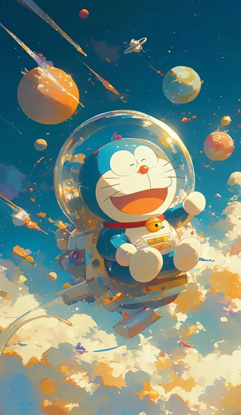 Ảnh Doraemon chibi đáng yêu không chịu nổi