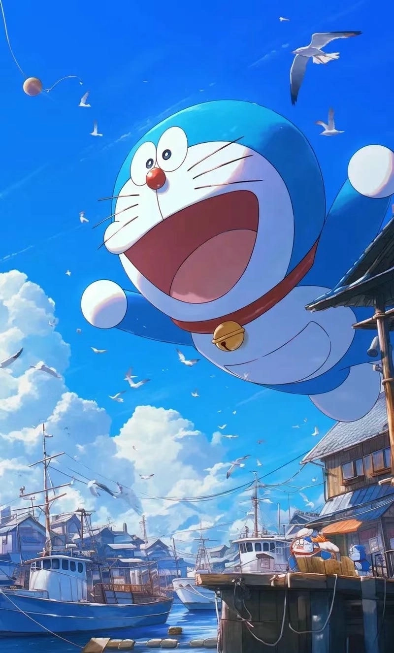 Ảnh Doraemon ngầu toát lên thần thái mạnh