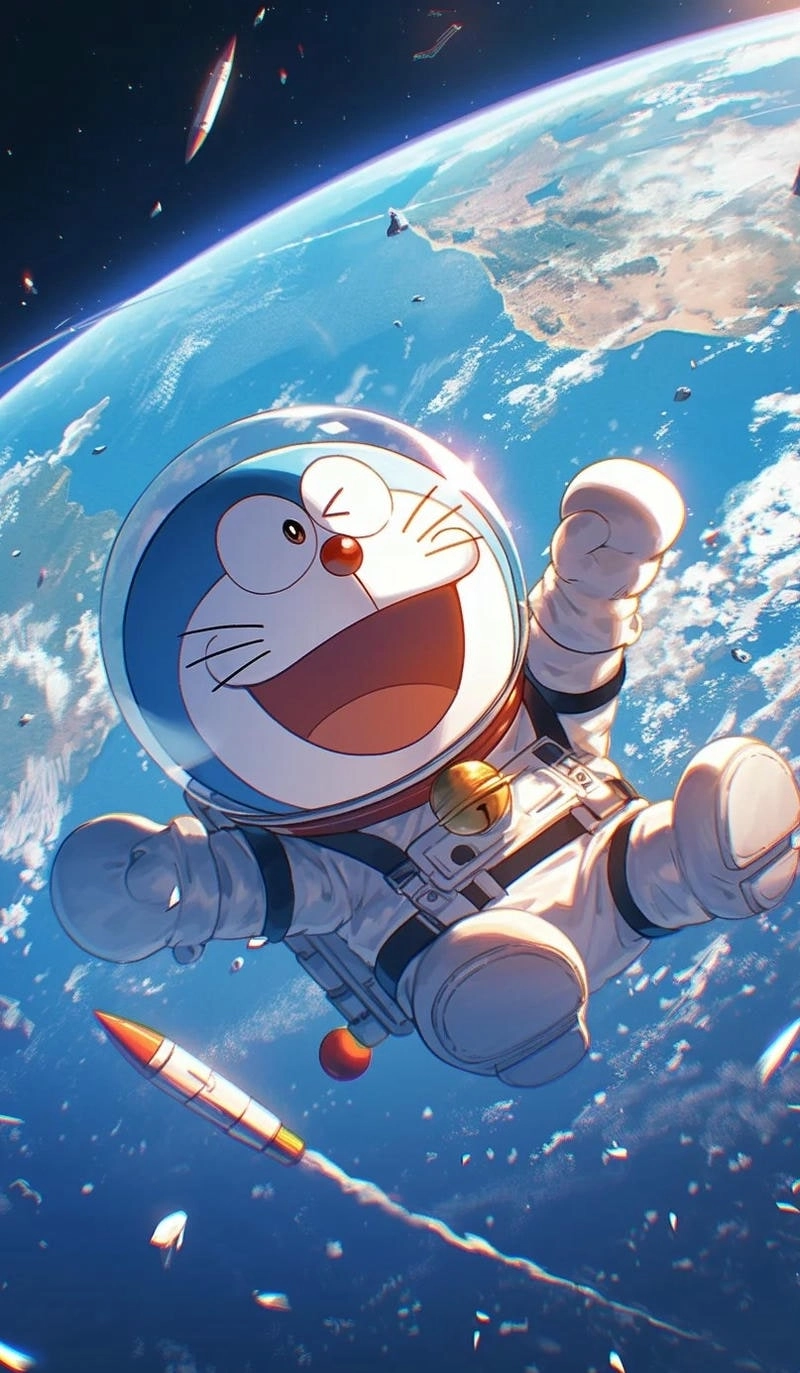 Ảnh Doremon ngầu như một chiến binh thực thụ