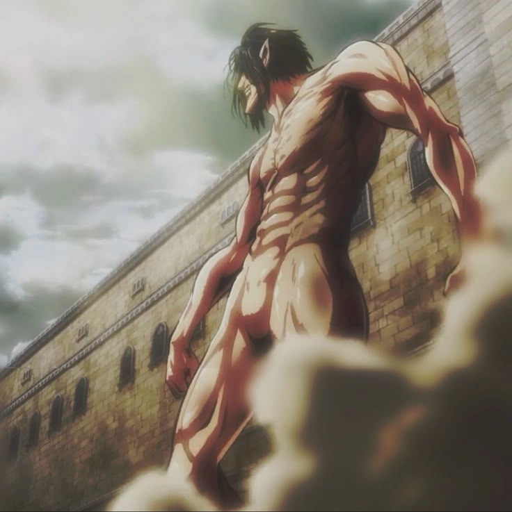 Eren in titan form tạo hình đầy ám ảnh và mạnh mẽ