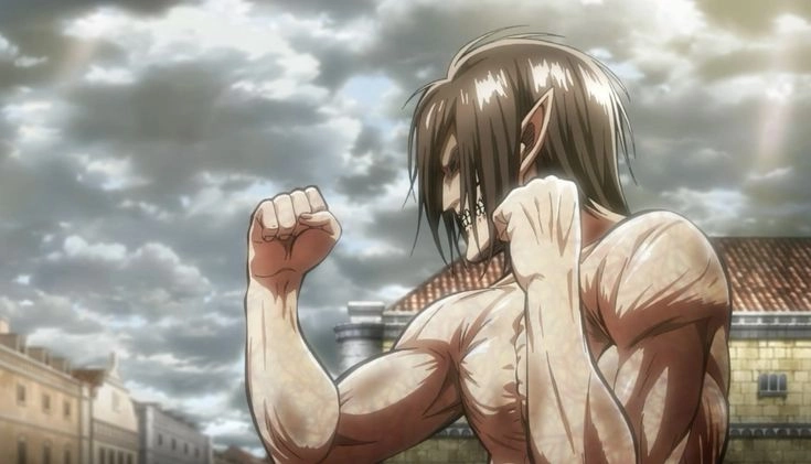Titan form Eren xuất hiện khiến mọi người kinh hãi
