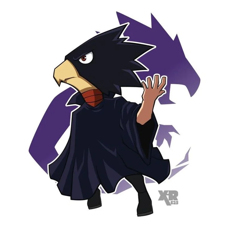 Tokoyami chibi nhỏ bé nhưng vẫn đầy khí chất
