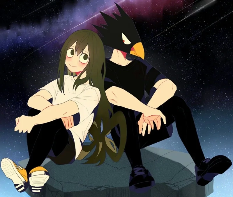 Asui x Tokoyami comic mở ra câu chuyện lặng lẽ