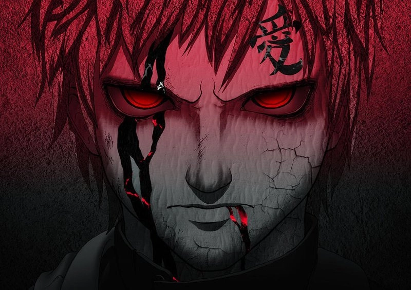 Hình ảnh Gaara anime đầy ám ảnh và cuốn hút