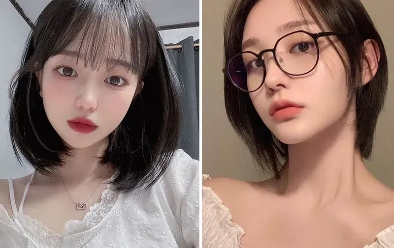 Đốn tim với gái xinh cute tóc ngắn chuẩn style Hàn