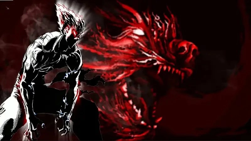 Garou manga panel cảnh chiến đấu nghẹt thở kịch tính
