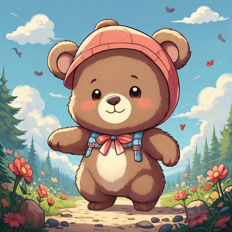 Không thể cưỡng lại ảnh gấu chibi cute siêu cấp đáng yêu