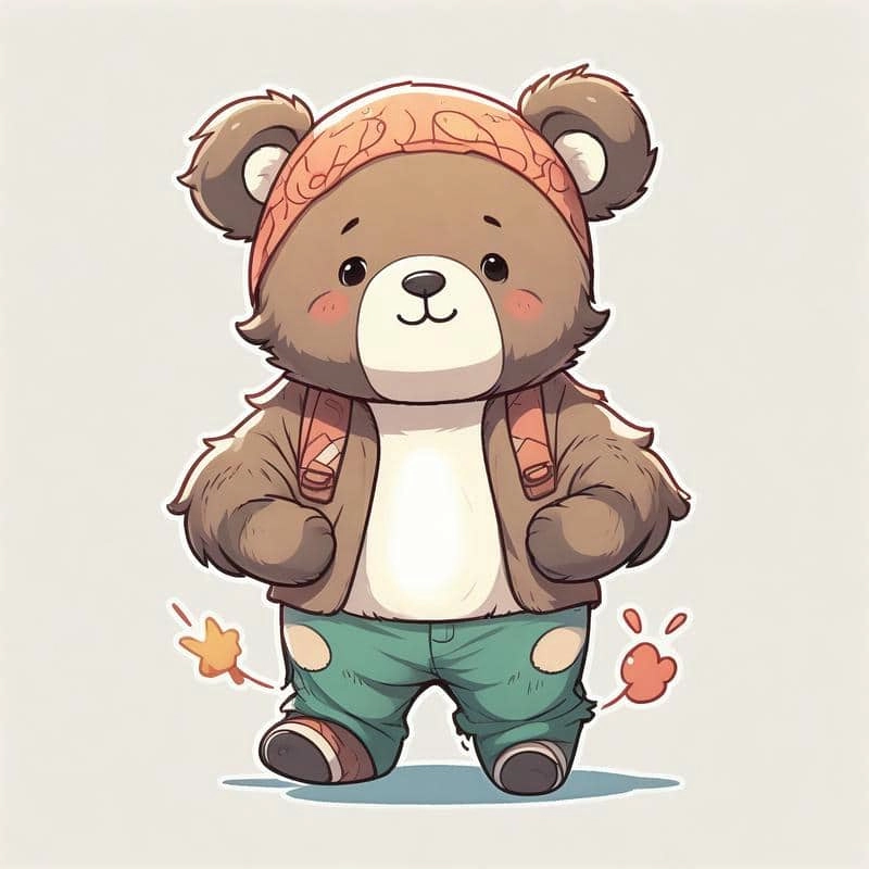 Bộ ảnh gấu cute chibi khiến cộng đồng mạng phát sốt