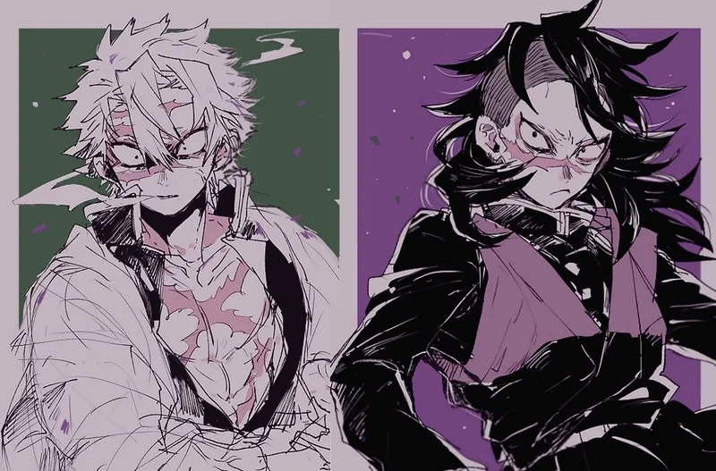 Genya x Sanemi tình anh em đầy đau đớn và giằng xé