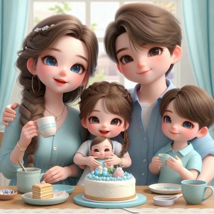 Khám phá thế giới gia đình của chibi