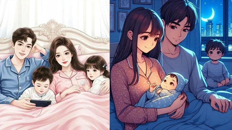 Ảnh gia đình chibi là như thế nào