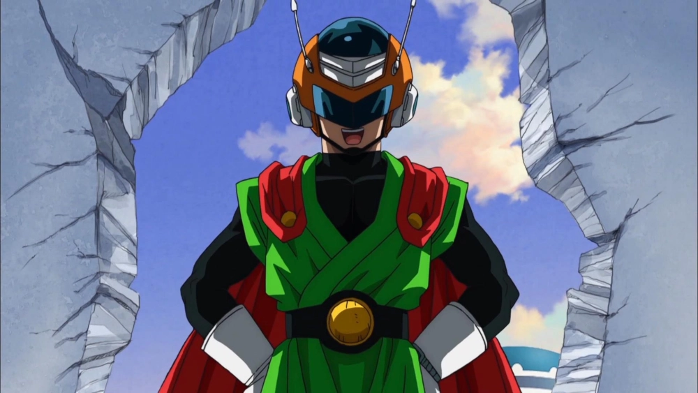 Gohan great Saiyaman tạo dáng cực kỳ ngầu lòi