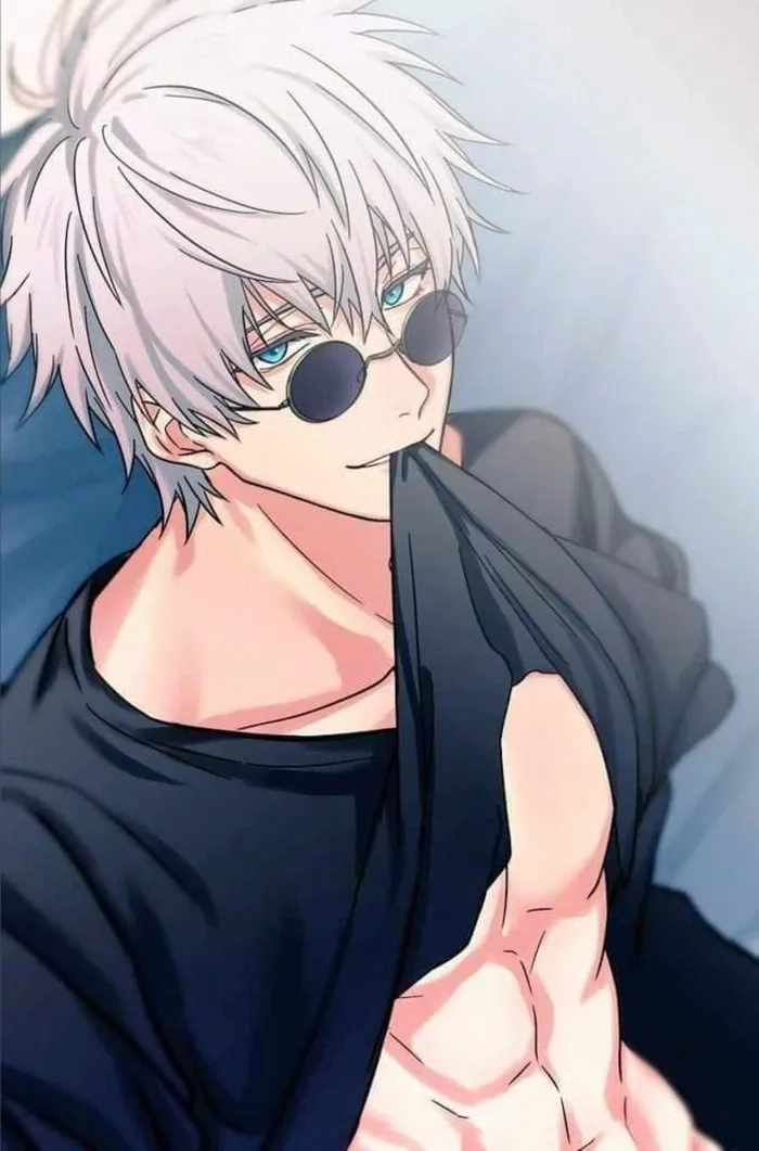 Gojo Satoru fanart với ánh mắt bí ẩn