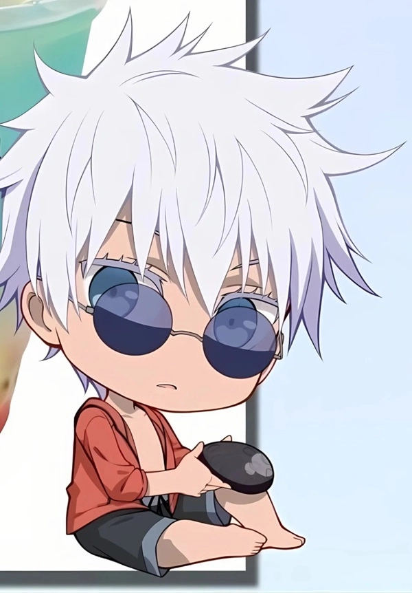 Ngắm gojo chibi mở mắt cute