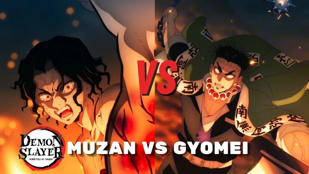 Gyomei vs Muzan anime khắc họa bi tráng và hào hùng