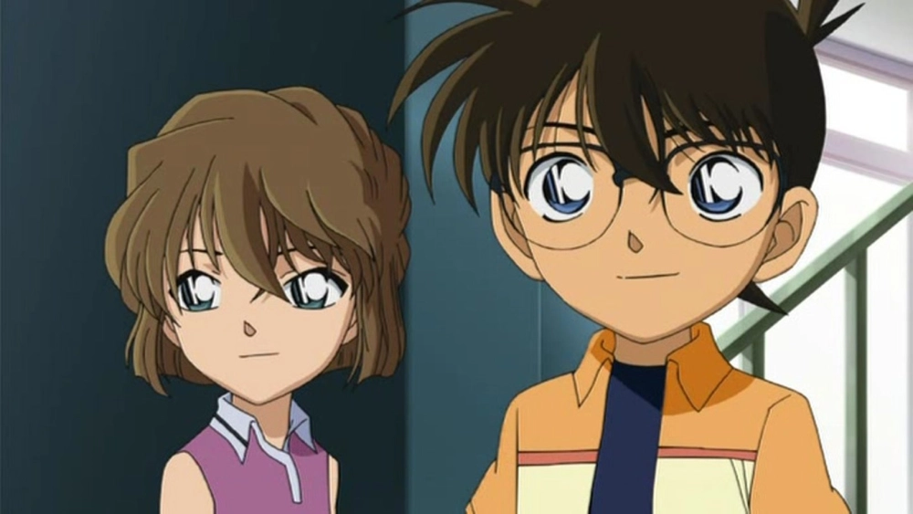 Hình ảnh Haibara và Conan luôn gắn bó bền chặt