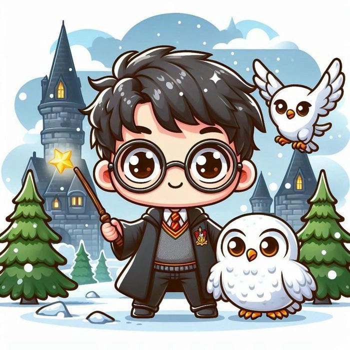 Xem ngay những nét vẽ harry chibi tinh tế